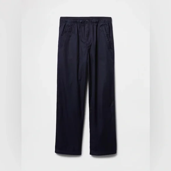 NWT! GAP Navy Blue Twill Parachute Baggy Pants - Size Small